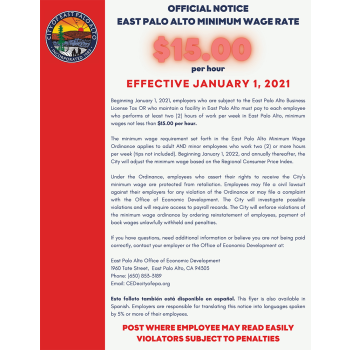 East Palo Alto Minimum Wage