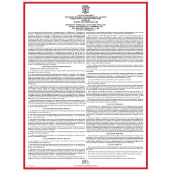 New Jersey Apparel Registration Act Poster