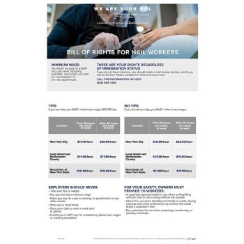 New York Salon Notice Poster