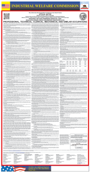 California Industrial Welfare Commission Poster