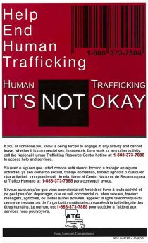 Louisiana Human Trafficking Poster
